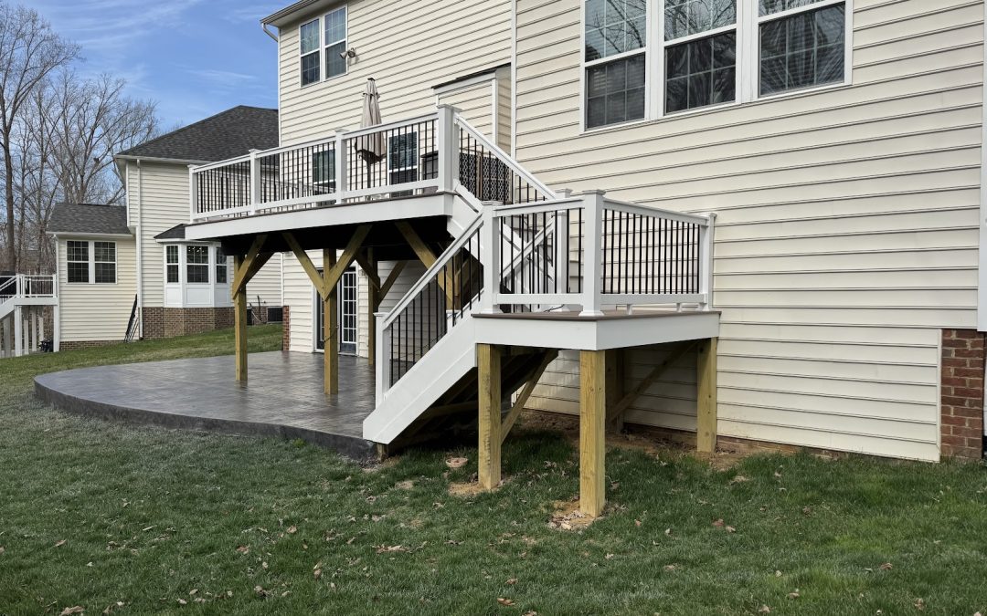 Deck and Stamped Concrete Patio