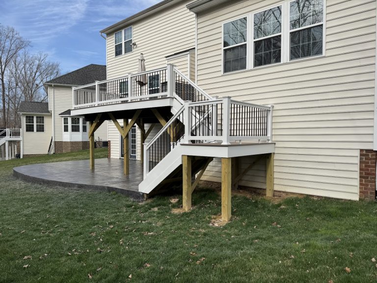 Deck and Stamped Concrete Patio, photo 1 of 4