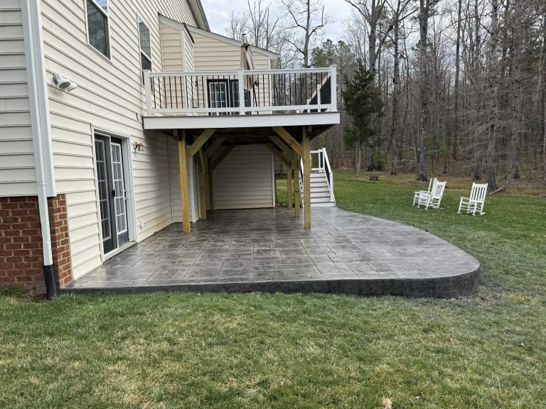 Deck and Stamped Concrete Patio, photo 4 of 4