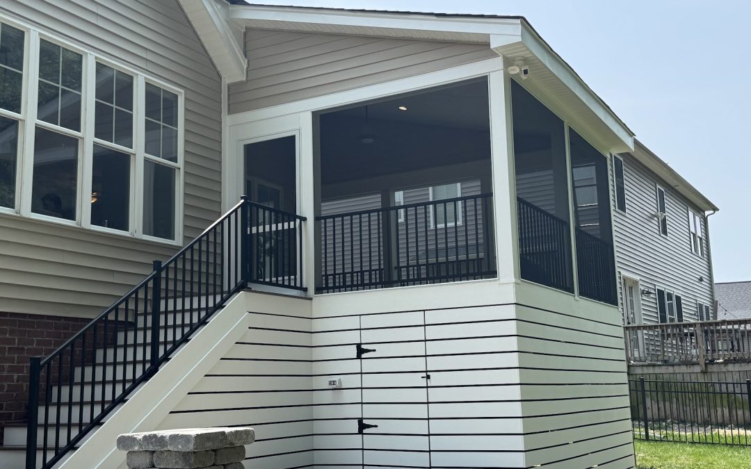 Screened Porch and Paver Patio