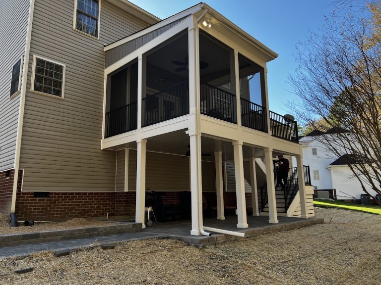 Screened Porch with Paver Walkway, photo 2 of 13