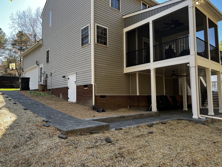 Screened Porch with Paver Walkway, photo 3 of 13
