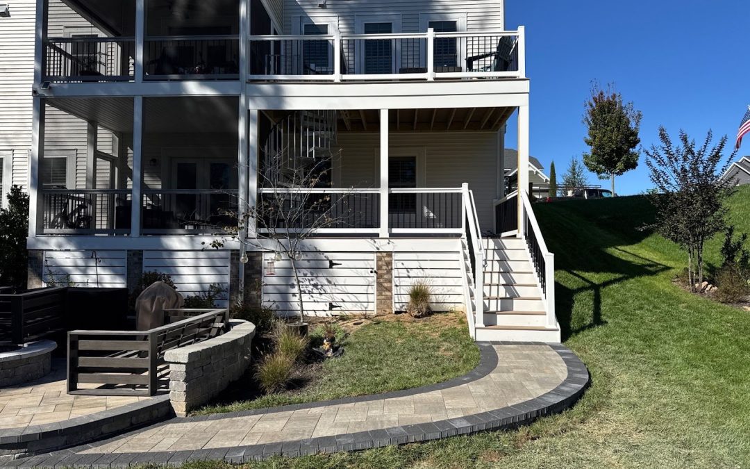 Two-Level Deck, Screened Porch and Paver Patio