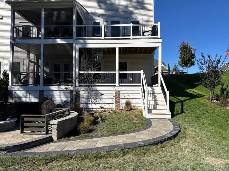 Two-Level Deck, Screened Porch and Paver Patio, photo 1 of 9