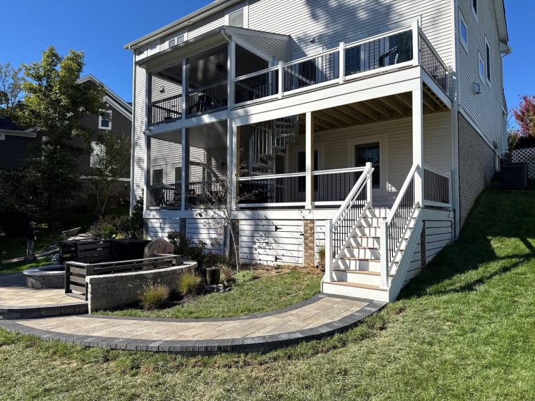 Two-Level Deck, Screened Porch and Paver Patio, photo 2 of 9
